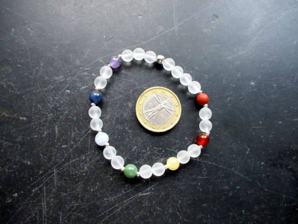 Armband, Chakra Armband, Edelsteine, bunt, Schmuck, Frauen, Bergkristall
