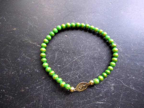 Armband,Symbolarmband, Mashan Jade, Sterlingsilber, vergoldet,Baum des Lebens
