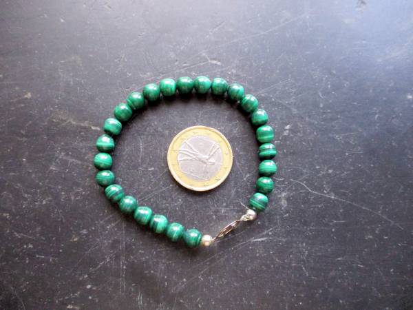 Armband, Malachit, grün, Sterlingsilbe, Edelweiß, Symbolarmband, Tracht, Dirndl