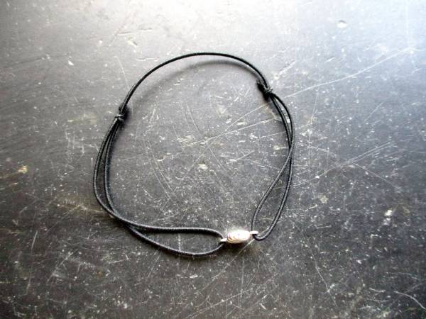 Armband, Symbolarmband, Venus Muschel, Sterlingsilber, Gummi, Schmuck, Frauen, Mädchen