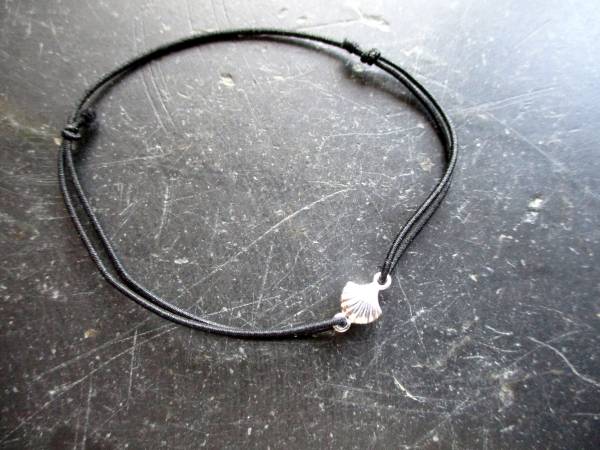 Armband, Symbolarmband, Venus Muschel, Sterlingsilber, Gummi, Schmuck, Frauen, Mädchen