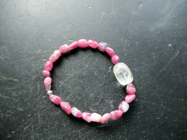 Armband, Rubin, Kugel, Bergkristall,  Schmuck, Frauen