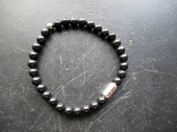 Armband, Schungit, schwarz, Sterlingsilber, Schmuck, Frauen