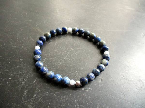 Armband, Sodalith, blau, Männer, Schmuck, Biker