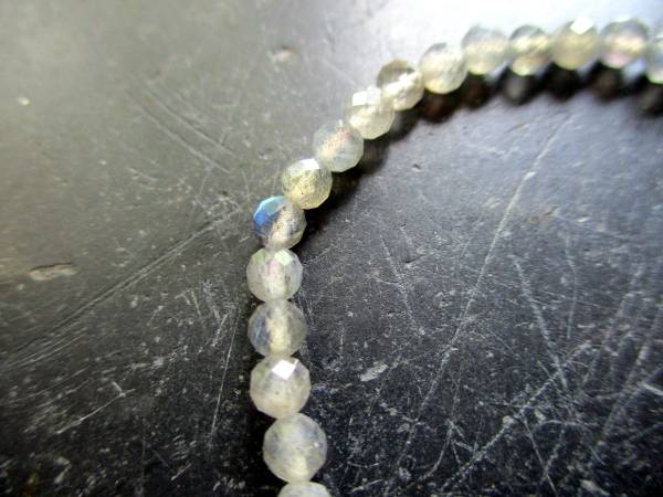 Armband, Symbolarmband, Labradorit, facettiert, Silber, Hand von Fatima