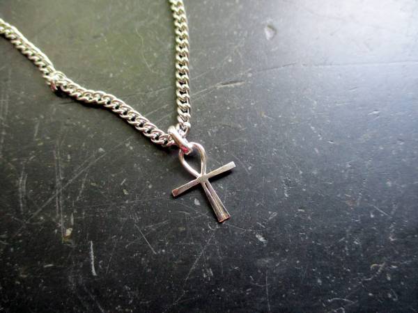 Anhänger, Kreuz, Atlantiskreuz, Ankh, Sterlingsilber, mini, Schutz