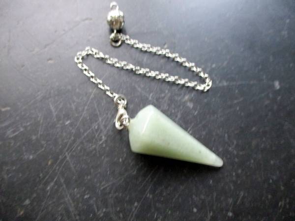 Pendel, Spitzpendel, Aventurin, Metall, Schamane, Esoterik, Wicca