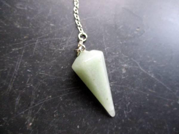 Pendel, Spitzpendel, Aventurin, Metall, Schamane, Esoterik, Wicca