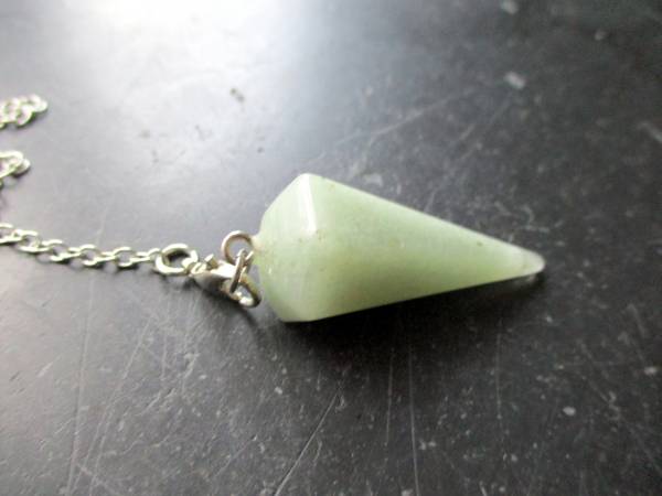 Pendel, Spitzpendel, Aventurin, Metall, Schamane, Esoterik, Wicca