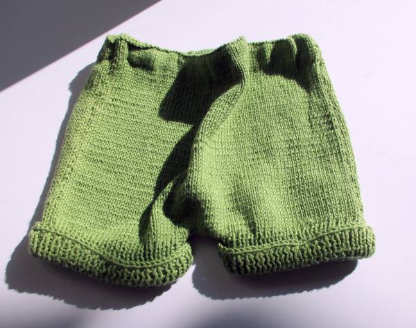 Baby Hose, Höschen, Baby, Hose grün, Hose kurz, Wolle