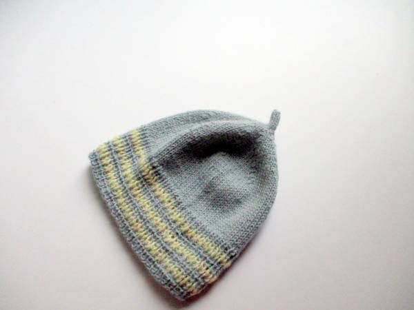 Baby Mütze, Haube, Mütze, Mützchen, blau, Junge, Mädchen, Puppen, Wolle