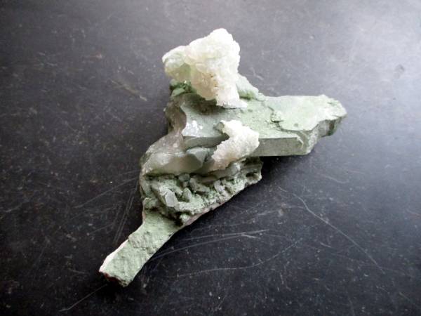 Bergkristall, Bergkristall mit Chlorit, grün, Phantomquarz, Deko