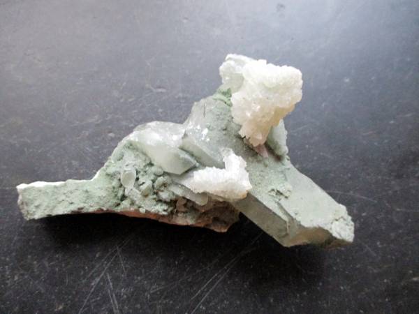 Bergkristall, Bergkristall mit Chlorit, grün, Phantomquarz, Deko