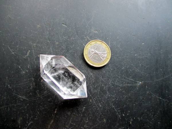 Bergkristall, Doppelender, Edelstein, klar, Deko, Meditation, Reiki