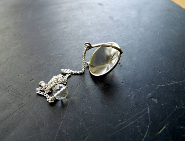 Pendel, Bergkristall, Ufo, Bergkristallpendel, Silber, Ufopendel, Esoterik, Schamane, Wicca