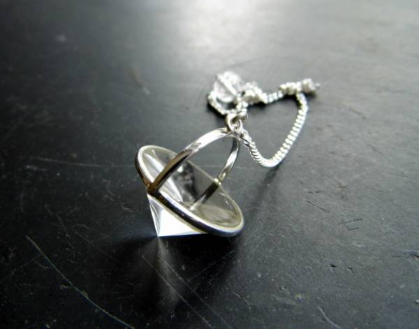 Pendel, Bergkristall, Ufo, Bergkristallpendel, Silber, Ufopendel, Esoterik, Schamane, Wicca