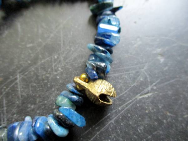 Armband, Disthen, blau, Glöckchen, Messing, Schmuck, Frauen