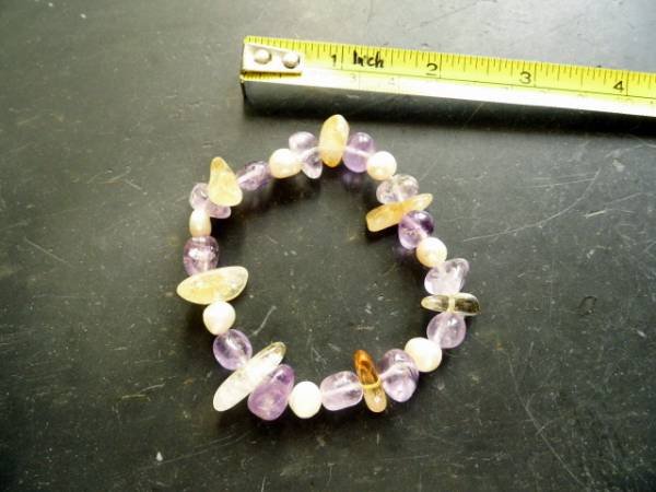 Armband, Amethyst, Perle, Citrin, Schmuck, Frauen, gelb, lila, weiß