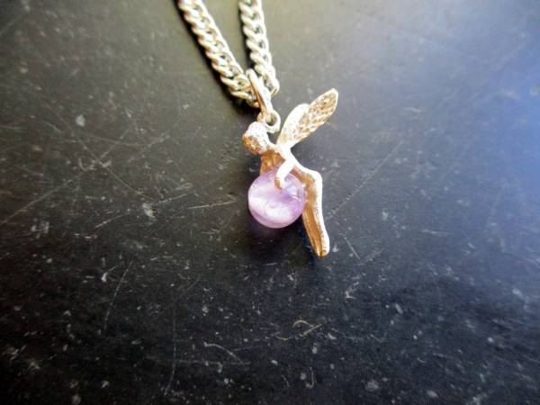 Anhänger, Elfe, Fee, Sterlingsilber, Amethyst, Schmuck, Märchen
