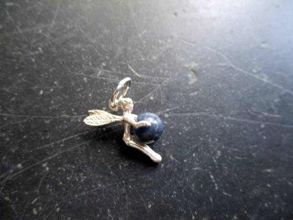 Anhänger, Elfe, Fee, Sterlingsilber, Lapislazuli, Schmuck, Märchen