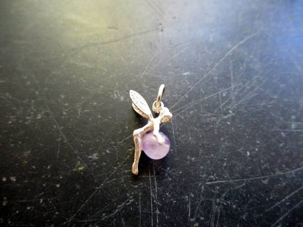 Anhänger, Elfe, Fee, Sterlingsilber, Amethyst, Schmuck, Märchen