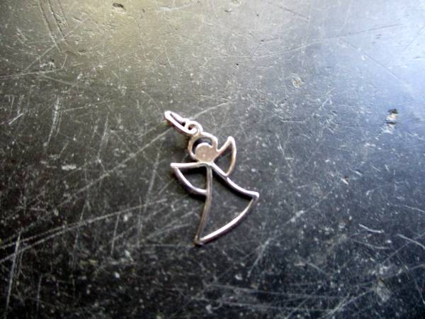Anhänger, Sterlingsilber, Engel, klein, Schutz, Frauen, Mädchen, filigran