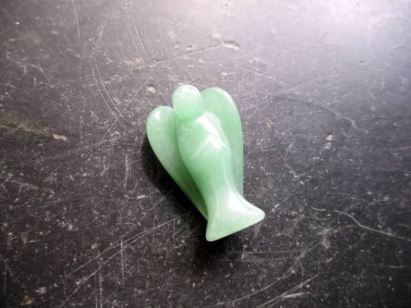 Engel, Schutzengel, Aventurin, Figur, Deko, grün