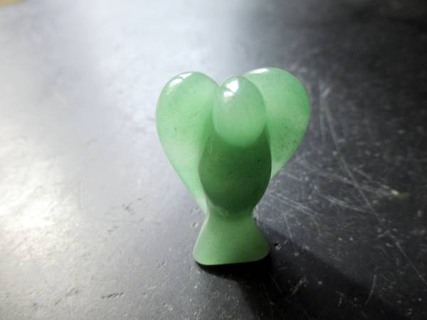 Engel, Schutzengel, Aventurin, Figur, Deko, grün