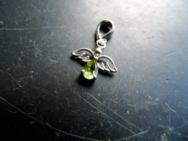 Engel, Anhänger, Sterlingsilber, Peridot, grün, facettiert, Schmuck, Frauen , Mädchen