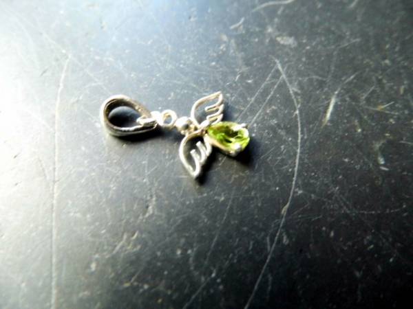 Engel, Anhänger, Sterlingsilber, Peridot, grün, facettiert, Schmuck, Frauen , Mädchen