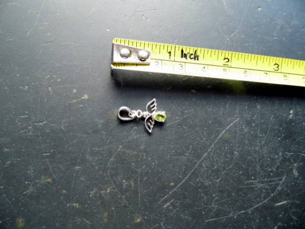 Engel, Anhänger, Sterlingsilber, Peridot, grün, facettiert, Schmuck, Frauen , Mädchen