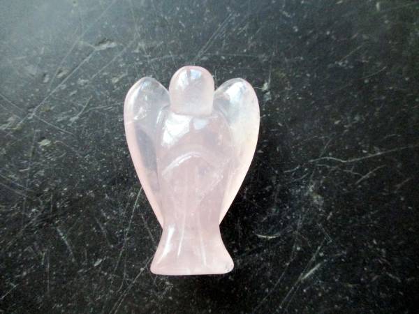 Engel, Schutzengel, Rosenquarz, Figur, Deko, rosa