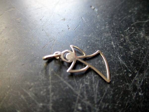 Anhänger, Sterlingsilber, Engel, klein, Schutz, Frauen, Mädchen, filigran