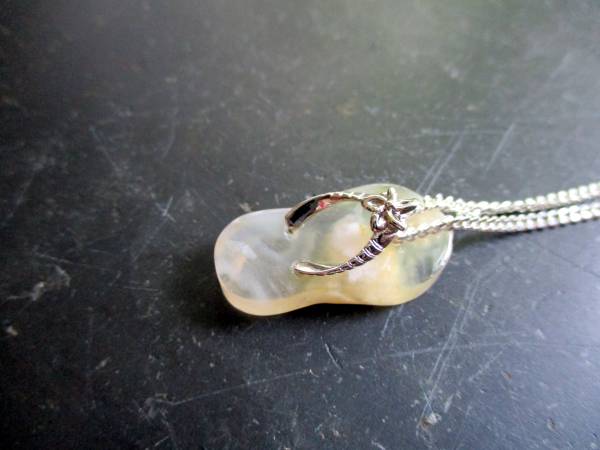 Kette, Sterlingsilber, Anhänger,  Schuh, Flip Flop, Blumenachat, Schmuck, Frauen