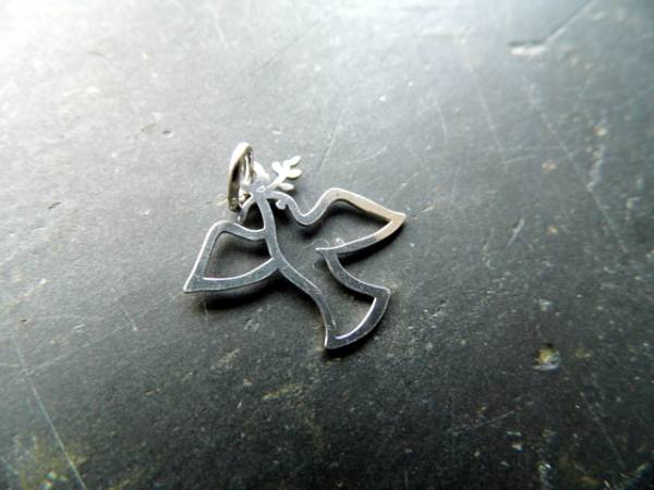 Anhänger, Taube, Friedenstaube, Silber, Schutz, klein, Kinder, Schmuck