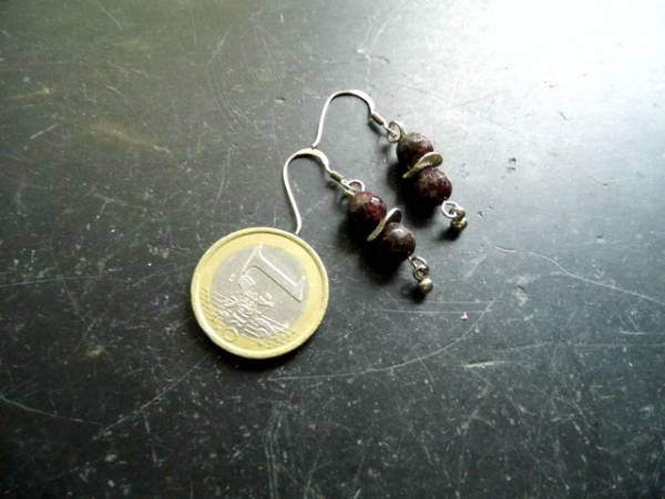 Ohrring, Ohrhänger, Silber, Granat, rot, Schmuck, Frauen