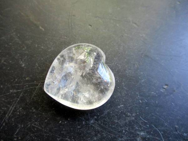 Herz, Edelsteinherz, Deko, Bergkristall, klar, Hausaltar, Geschenk