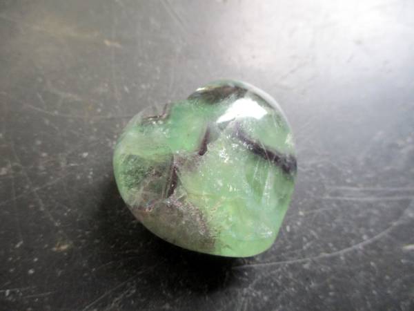 Herz, Edelsteinherz, Deko, Geschenk, Fluorit, Regenbogenfluorit, bunt