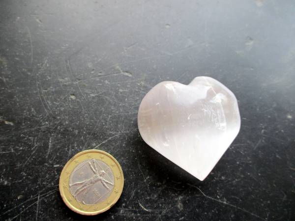 Herz, Edelsteinherz, Deko, Geschenk, Selenit, schimmernd, Hausaltar