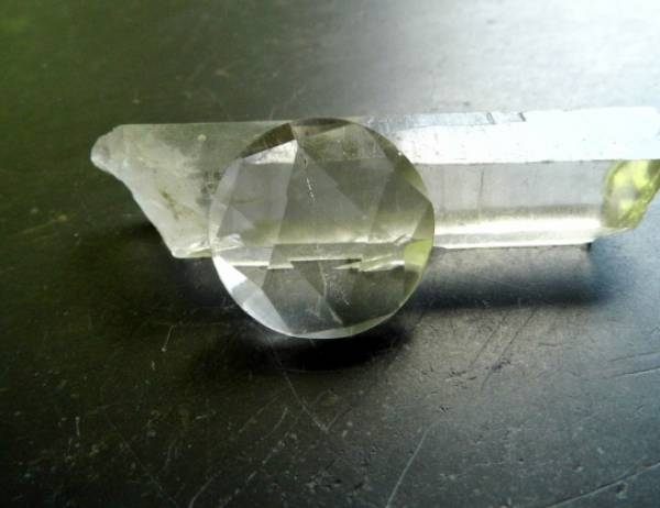 Hexagramm, Bergkristall, klar, Schmuck, Verarbeitung, Schutz