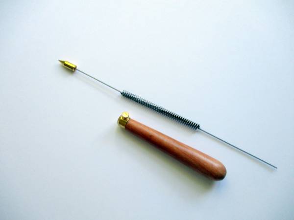 Einhandrute, Tensor, Wünschelrute, Rute, groß, Holz, Messing, zerlegbar