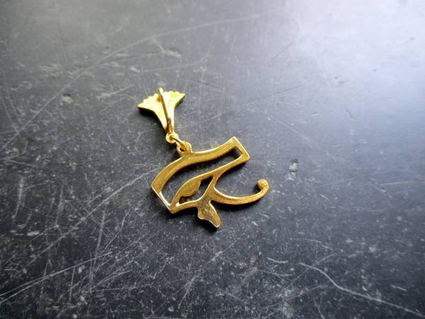 Auge, Silber, Horusauge, Sterlingsilber, vergoldet, Anhänger, Ägypten, Schutz