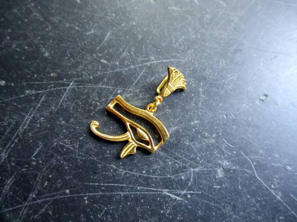 Auge, Silber, Horusauge, Sterlingsilber, vergoldet, Anhänger, Ägypten, Schutz