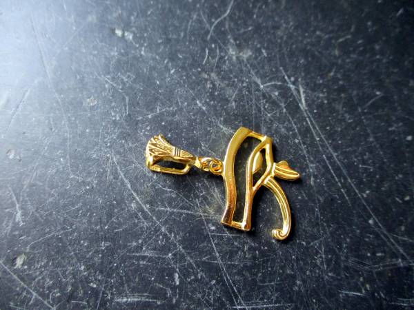 Auge, Silber, Horusauge, Sterlingsilber, vergoldet, Anhänger, Ägypten, Schutz