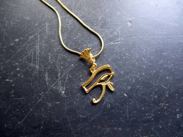 Auge, Silber, Horusauge, Sterlingsilber, vergoldet, Anhänger, Ägypten, Schutz