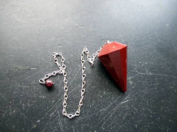 Pendel,Jaspis, rotl, Metall, Magie, Wicca, Esoterik