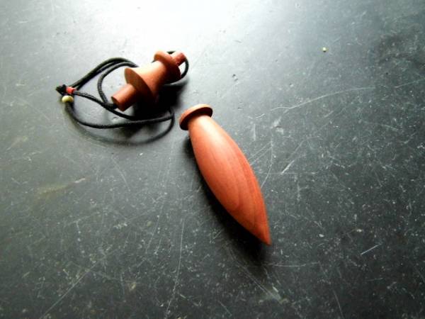 Karnak Pendel, Holz, pink Ivory, Karnakpendel, ägyptische Pendel, Spitzpendel