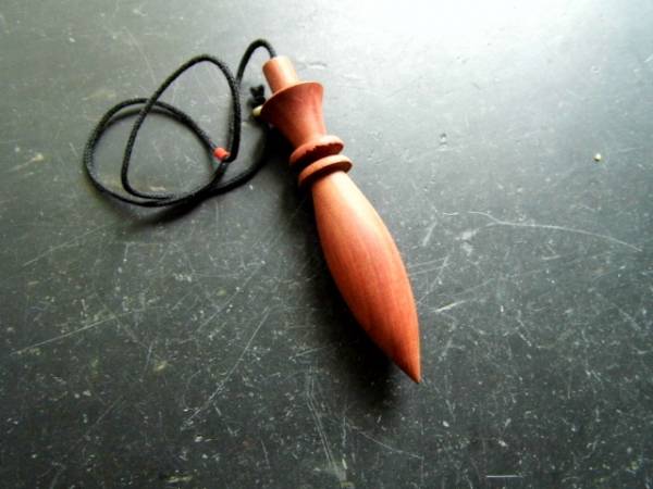 Karnak Pendel, Holz, pink Ivory, Karnakpendel, ägyptische Pendel, Spitzpendel