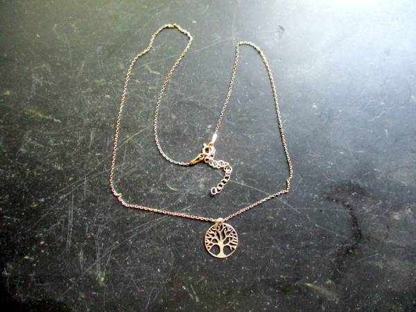 Kette, Anhänger, Baum des Lebens, zierlich, Sterlingsilber, Schmuck, Frauen