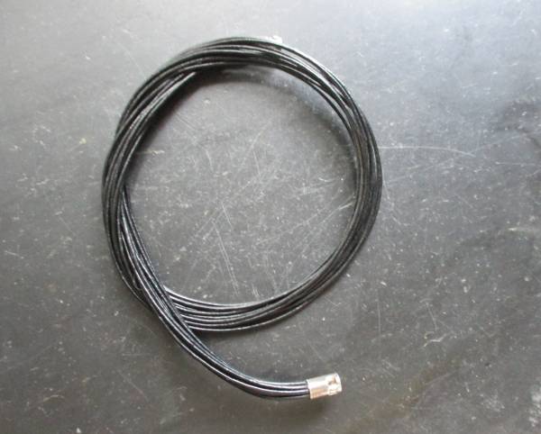 Kette, Lederband, 10 reihig, schwarz,  Schmuck, Unisex